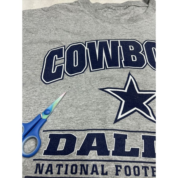 Vintage 1999 CSA Dallas Cowboys NFL Heather Gray Graphic T-Shirt Size Medium - Picture 4 of 9